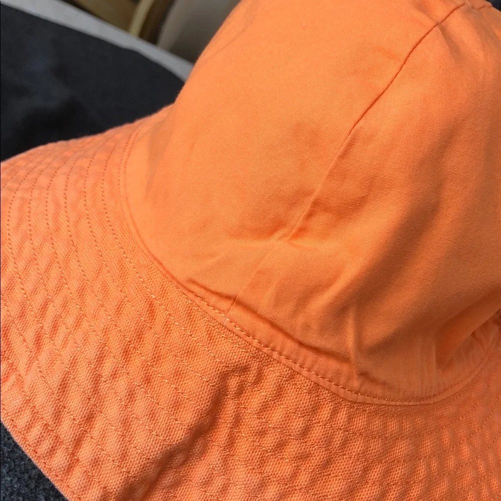 Gymboree Kid’s Unisex 100% Cotton Orange Reversible Sun Hat Size L-XXL (5-7 Yrs)